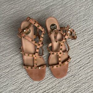 EXE heels with gold accents size 39